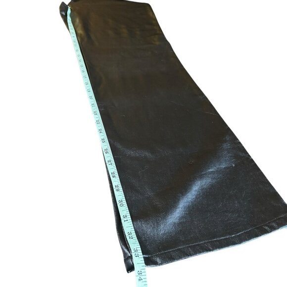 Lip‎ Service Vintage Y2K Black Pleather Goth Punk Biker Pants Womens Size 13 - Picture 11 of 11